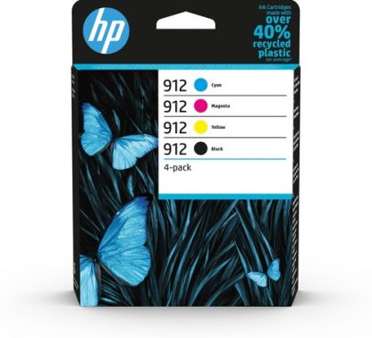 HP 912 Original Ink Cartridge - CMYK - Inkjet - 4 / Pack