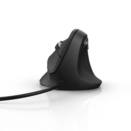 Hama Vertical Ergonomic EMC-500 Wired Optical Mouse, 6 Buttons, Browser Buttons, 1000-1800 DPI, Black *Right Handed version* - Image 6