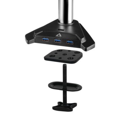 Arctic Z3 Pro (Gen3) Triple Monitor Arm with 4-Port USB 3.0 Hub, Up to 32" Monitors / 29" Ultrawide, 180° Swivel, 360° Rotation - Image 12