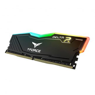 Team T-Force Delta RGB 16GB Kit (2 x 8GB), DDR4, 3200MHz (PC4-25600), CL16, XMP 2.0, DIMM Memory, Black
