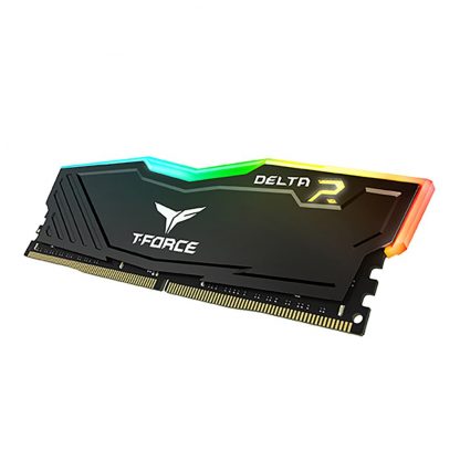 Team T-Force Delta RGB 16GB Kit (2 x 8GB), DDR4, 3200MHz (PC4-25600), CL16, XMP 2.0, DIMM Memory, Black