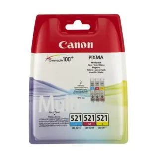 Canon 521 Colour Ink Cartridge Multipack