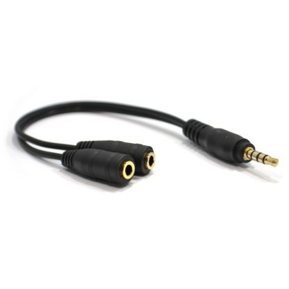 3.5mm Headphone Microphone Jack Splitter Cable 4 Pole Mic Audio Adapter PC Xbox