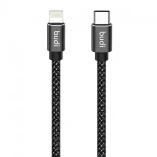 USB C to Lightning Cable Black Braided 3m