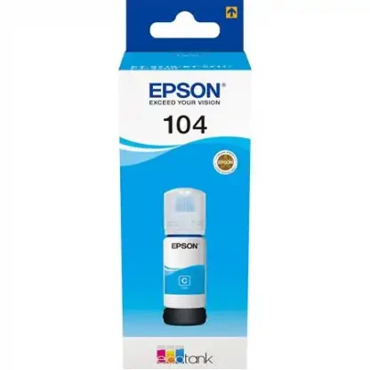Epson EcoTank 104 Ink Refill Kit - Cyan - Inkjet - 7500 Pages - 70 mL - Standard Yield
