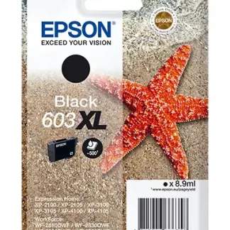 Epson 603XL Original Ink Cartridge - Single Pack - Black - Inkjet - Extra Large Yield - 1 Pack
