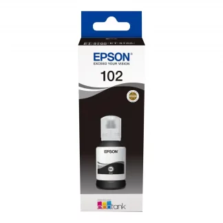 Epson Ink Cartridges, 102, 4 colour ink bottles, Ink Bottle, 1 x 127.0 ml Black