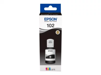Epson Ink Cartridges, 102, 4 colour ink bottles, Ink Bottle, 1 x 127.0 ml Black