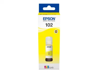 Epson Ink Cartridges, 102, 102 4 colour ink bottles, Ink Bottle, 1 x 70.0 ml Yellow