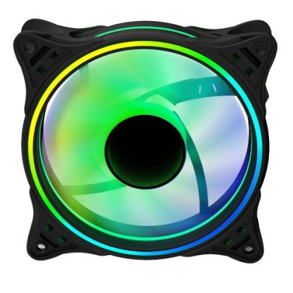 Vida Infinity01 12cm ARGB Dual Ring Case Fan, Hydraulic Bearing, Infinity Mirror Effect, 1200 RPM, Black - Image 5