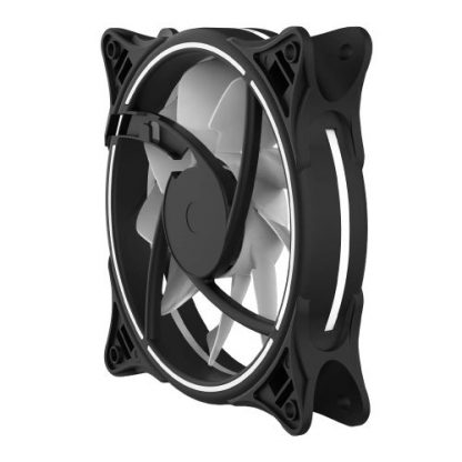 Vida Infinity01 12cm ARGB Dual Ring Case Fan, Hydraulic Bearing, Infinity Mirror Effect, 1200 RPM, Black - Image 8