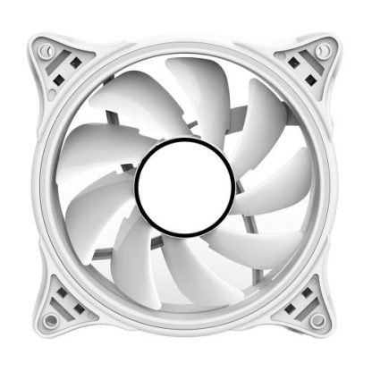 Vida Infinity01 12cm ARGB Dual Ring Case Fan, Hydraulic Bearing, Infinity Mirror Effect, 1200 RPM, White - Image 3