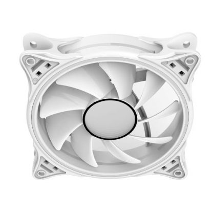 Vida Infinity01 12cm ARGB Dual Ring Case Fan, Hydraulic Bearing, Infinity Mirror Effect, 1200 RPM, White - Image 5