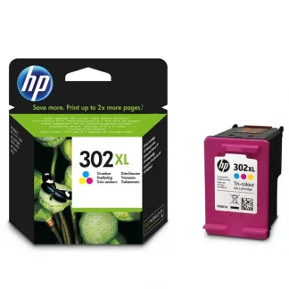 HP 302XL Ink Cartridge - Cyan, Magenta, Yellow - Inkjet - High Yield