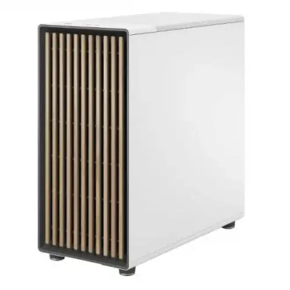 Fractal Design North XL Chalk White (White Solid) Case, E-ATX, Fine Mesh Side, 3 PWM Fans, USB-C, Oak Front - Image 2