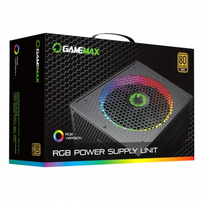 GM850 850W Modular RGB Gold 80 Plus 14cm RGB Fan - Image 3