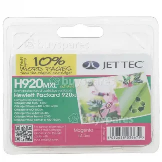 Jettec All-In-One Remanufactured HP 920XL Magenta Ink Cartridge