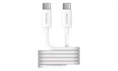 USB 3.1 Type C Charging & Data Transfer Cable 20V 5A 100W White 1m