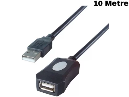 10m USB 2 Active Extension Cable A Male to A Female - High Speed