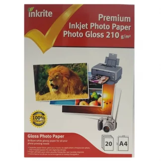Inkrite PhotoPlus Professional Paper Photo Gloss 210gsm A4 (20 sheets)