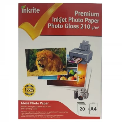 Inkrite PhotoPlus Professional Paper Photo Gloss 210gsm A4 (20 sheets)
