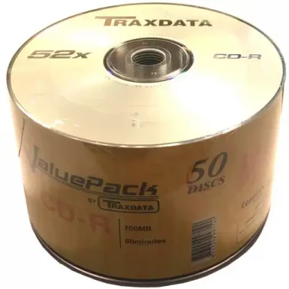 CD-R 52X Traxdata Value Pack – 50 Spindle