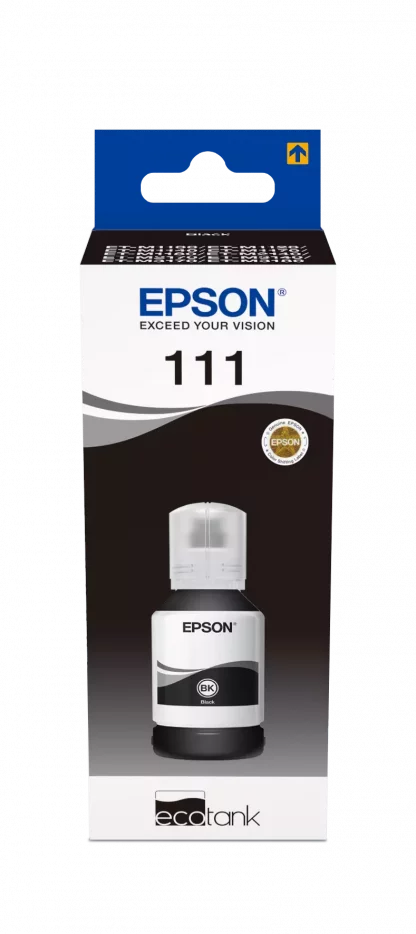 Epson EcoTank 111 Ink Refill Kit - Black - Inkjet - 6000 Pages - Extra High YieldnEpson EcoTank Printers:nET-M2140nET-M1100