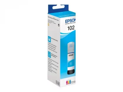 Epson Ink Cartridges, 102, 102 4 colour ink bottles, Ink Bottle, 1 x 70.0 ml Cyan