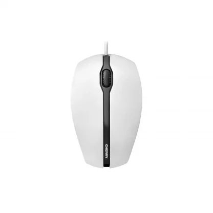 CHERRY GENTIX Mouse - USB - Optical - 3 Button(s) - White Grey - Cable - 1000 dpi - Scroll Wheel - Symmetrical