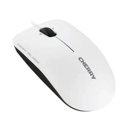CHERRY MC 2000 Mouse - USB - Infrared - 3 Button(s) - Pale Gray - Cable - 1600 dpi - Tilt Wheel - Symmetrical