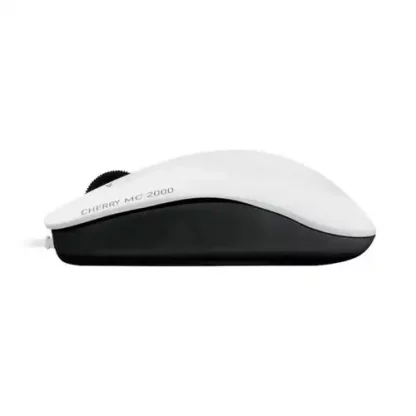 CHERRY MC 2000 Mouse - USB - Infrared - 3 Button(s) - Pale Gray - Cable - 1600 dpi - Tilt Wheel - Symmetrical - Image 3