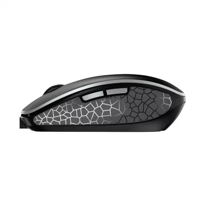 CHERRY MW 9100 Mouse - Bluetooth/Radio Frequency - USB - Optical - 6 Button(s) - Black - 1 Pack - Wireless - 2.48 GHz - Rechargeable - 2400 dpi - Scroll Wheel - Symmetrical - Image 3