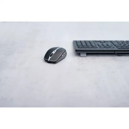 CHERRY MW 9100 Mouse - Bluetooth/Radio Frequency - USB - Optical - 6 Button(s) - Black - 1 Pack - Wireless - 2.48 GHz - Rechargeable - 2400 dpi - Scroll Wheel - Symmetrical - Image 5