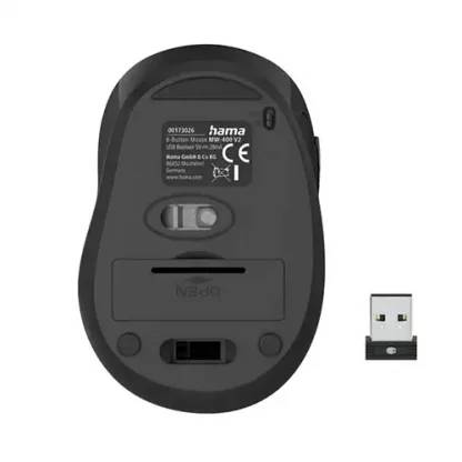 Hama MW-400 V2 6-Button Wireless Mouse - Black - Image 2