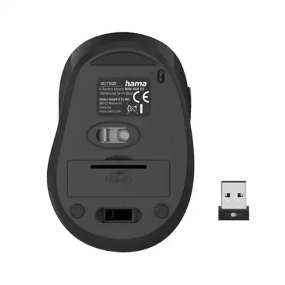Hama MW-400 V2 6-Button Wireless Mouse - Yellow - Image 2