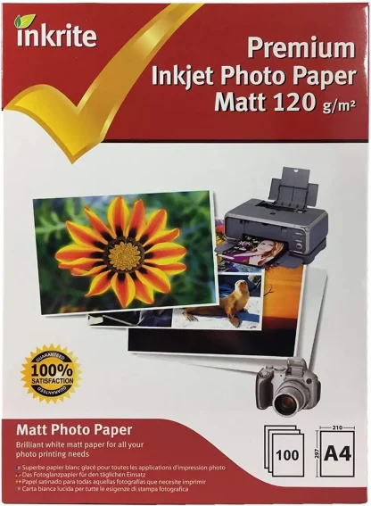 Inkrite PhotoPlus Professional Paper Matt 120gsm A4 (100 sheets)