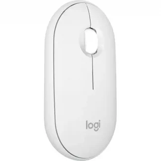 Logitech Pebble 2 M350S Mouse - Bluetooth - Optical - 3 Button(s) - Tonal White - Wireless - 10 m - 4000 dpi - Scroll Wheel