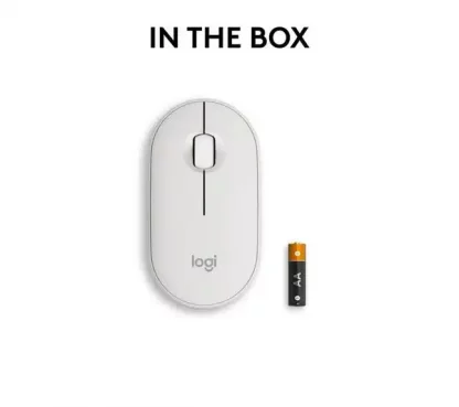 Logitech Pebble 2 M350S Mouse - Bluetooth - Optical - 3 Button(s) - Tonal White - Wireless - 10 m - 4000 dpi - Scroll Wheel - Image 10