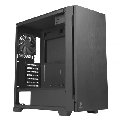 ANTEC P10C Case, Silent, Black, Mid Tower, 2 x USB 3.0 / 1 x USB 3.1 Gen 2 Type-C, Sound-Dampening Foam Panels, Air-Concentrating Front Filter with Widened Air Passage, Reversible Swing Front Panel Design, ATX, Micro ATX, Mini-ITX - Image 3