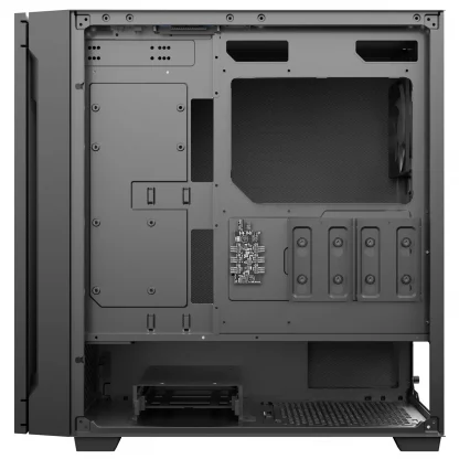 ANTEC P10C Case, Silent, Black, Mid Tower, 2 x USB 3.0 / 1 x USB 3.1 Gen 2 Type-C, Sound-Dampening Foam Panels, Air-Concentrating Front Filter with Widened Air Passage, Reversible Swing Front Panel Design, ATX, Micro ATX, Mini-ITX - Image 8