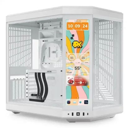 Hyte Y70 Touch Infinite Mid Tower Case Snow White