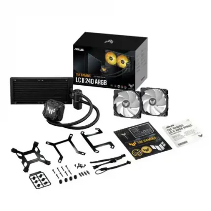 Asus TUF Gaming LC II 240 ARGB Liquid CPU Cooler, 240mm Radiator, ARGB Pump Head, 2 x Gen2 ARGB PWM Fans - Image 6