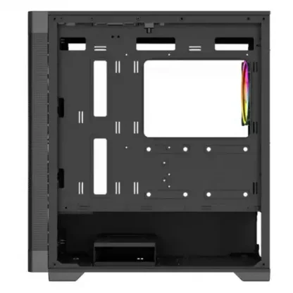 Vida Zephyr V2 Black ARGB Gaming Case w/ Glass Window, Micro ATX, 4x ARGB Fans, 6-Port PWM ARGB Fan Hub & Remote Control, Mesh Front - Image 4
