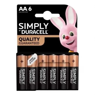 Duracell Simply AA 6 Pack Batteries