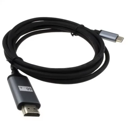 USB 3.1 Type C to HDMI Lead 4K 60Hz UHD Cable Adapter Black 1.8m