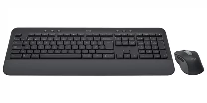 Logitech Signature MK650 Keyboard & Mouse - English (UK) - USB Plunger Wireless Bluetooth/RF Keyboard - 118 Key - Keyboard/Keypad Color: Graphite