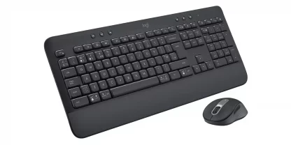 Logitech Signature MK650 Keyboard & Mouse - English (UK) - USB Plunger Wireless Bluetooth/RF Keyboard - 118 Key - Keyboard/Keypad Color: Graphite - Image 2