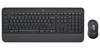 Logitech Signature MK650 Keyboard & Mouse - English (UK) - USB Plunger Wireless Bluetooth/RF Keyboard - 118 Key - Keyboard/Keypad Color: Graphite - Image 3