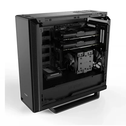 be quiet! Silent Base 802 Case, Black, Mid Tower, 2 x USB 3.2 Gen 1 Type-A / 1 x USB 3.2 Gen 2 Type-C, 10mm Front & Side Sound-Dampening Mats, 3 x Pure Wings 2 140mm Black PWM Fans Included, Interchangeable Top & Front Panels - Image 10