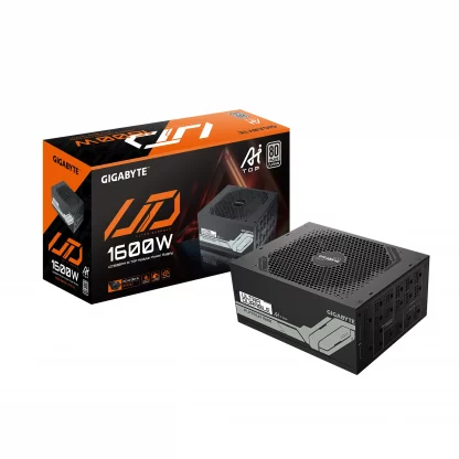 Gigabyte 1600W ATX 12V v3.1 Fully Modular Power Supply - UD1600PM AI TOP - 80 PLUS Platinum